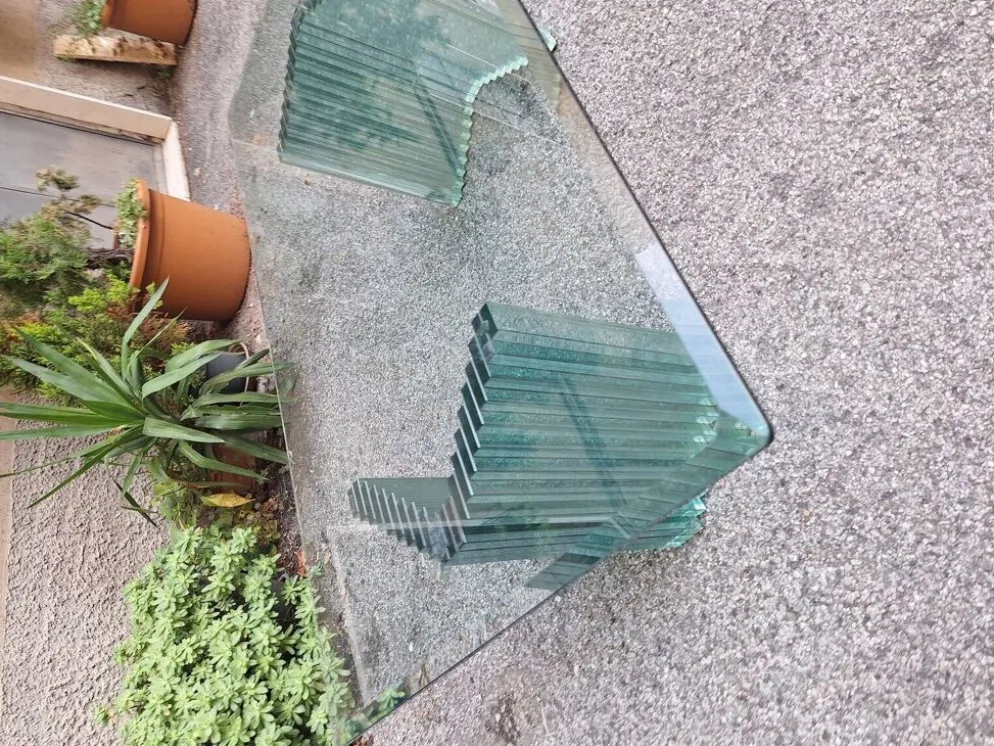 Table basse vintage par Luigi Massoni pour Gallotti & Radice, années 1970.