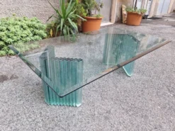 Table basse vintage par Luigi Massoni pour Gallotti & Radice, années 1970.