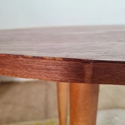 Table basse vintage plateau ovale scandinave