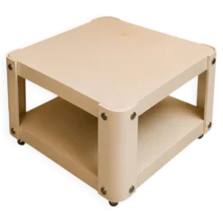 Table basse vintage Space Age – design futuriste années 70 – double pl