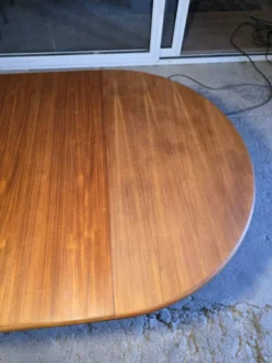 Table Baumann extensible en teck des années 60