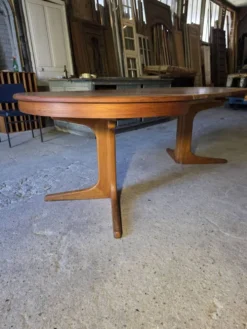Table Baumann extensible en teck des années 60