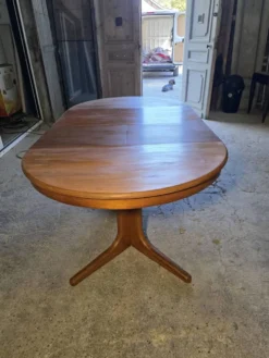 Table Baumann extensible en teck des années 60