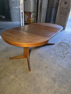 Table Baumann extensible en teck des années 60