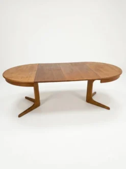 Table Baumann extensible en teck des années 60