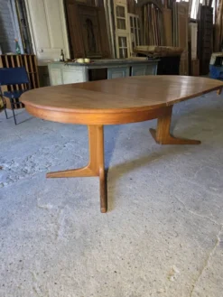 Table Baumann extensible en teck des années 60