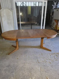 Table Baumann extensible en teck des années 60