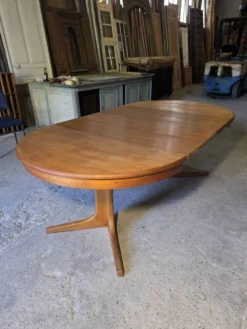 Table Baumann extensible en teck des années 60