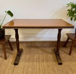 Table bistrot ancienne en bois massif