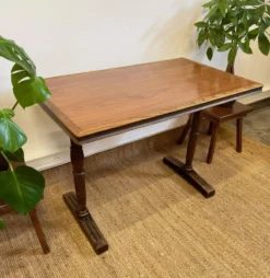 Table bistrot ancienne en bois massif