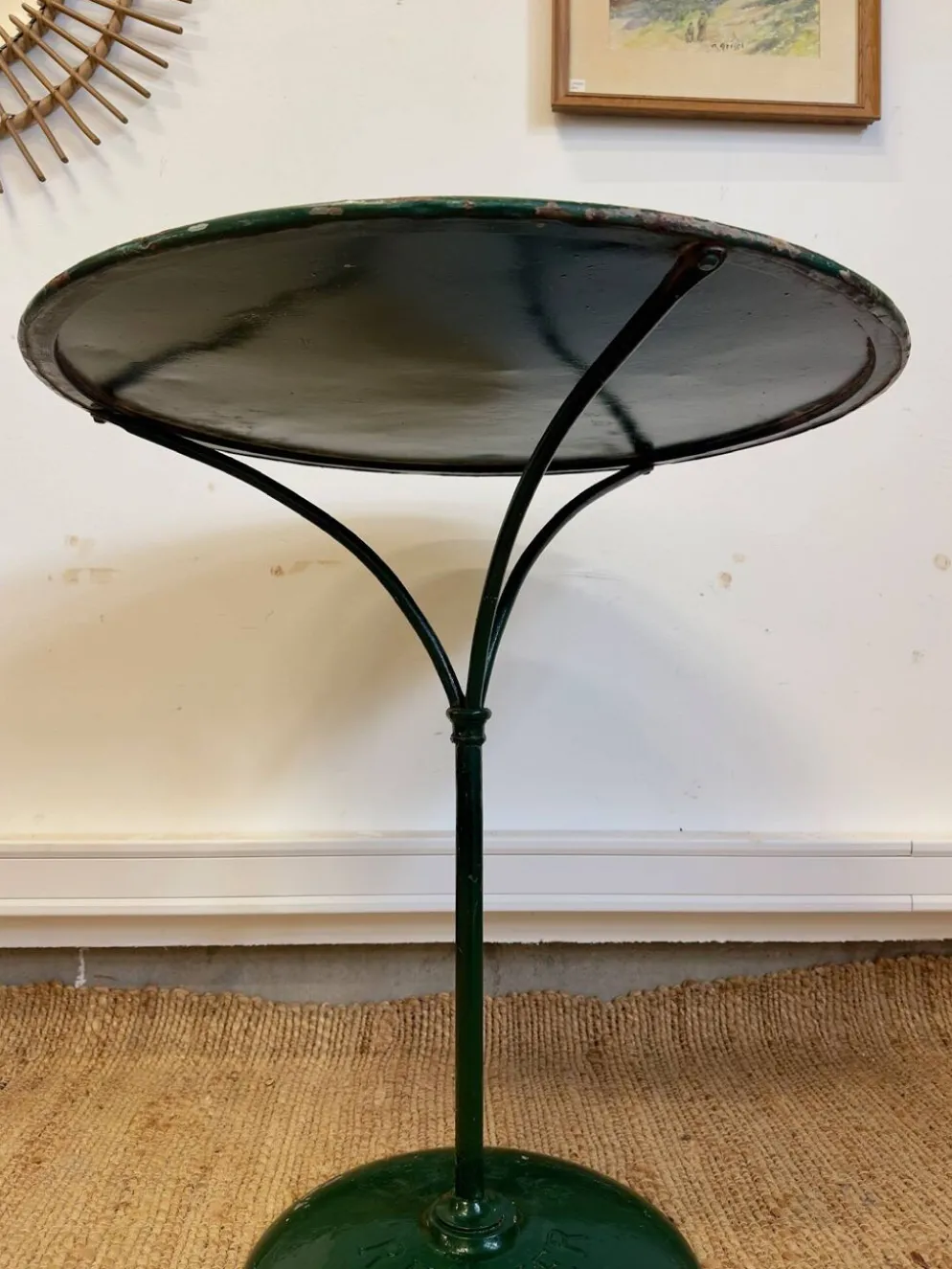 Table bistrot ancienne en métal - Ruffier Grenoble – peinture émaillée