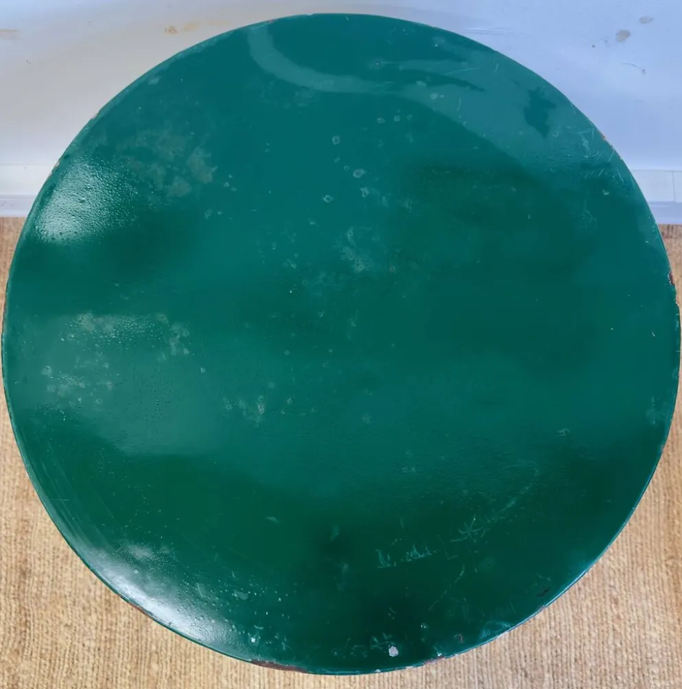 Table bistrot ancienne en métal - Ruffier Grenoble – peinture émaillée