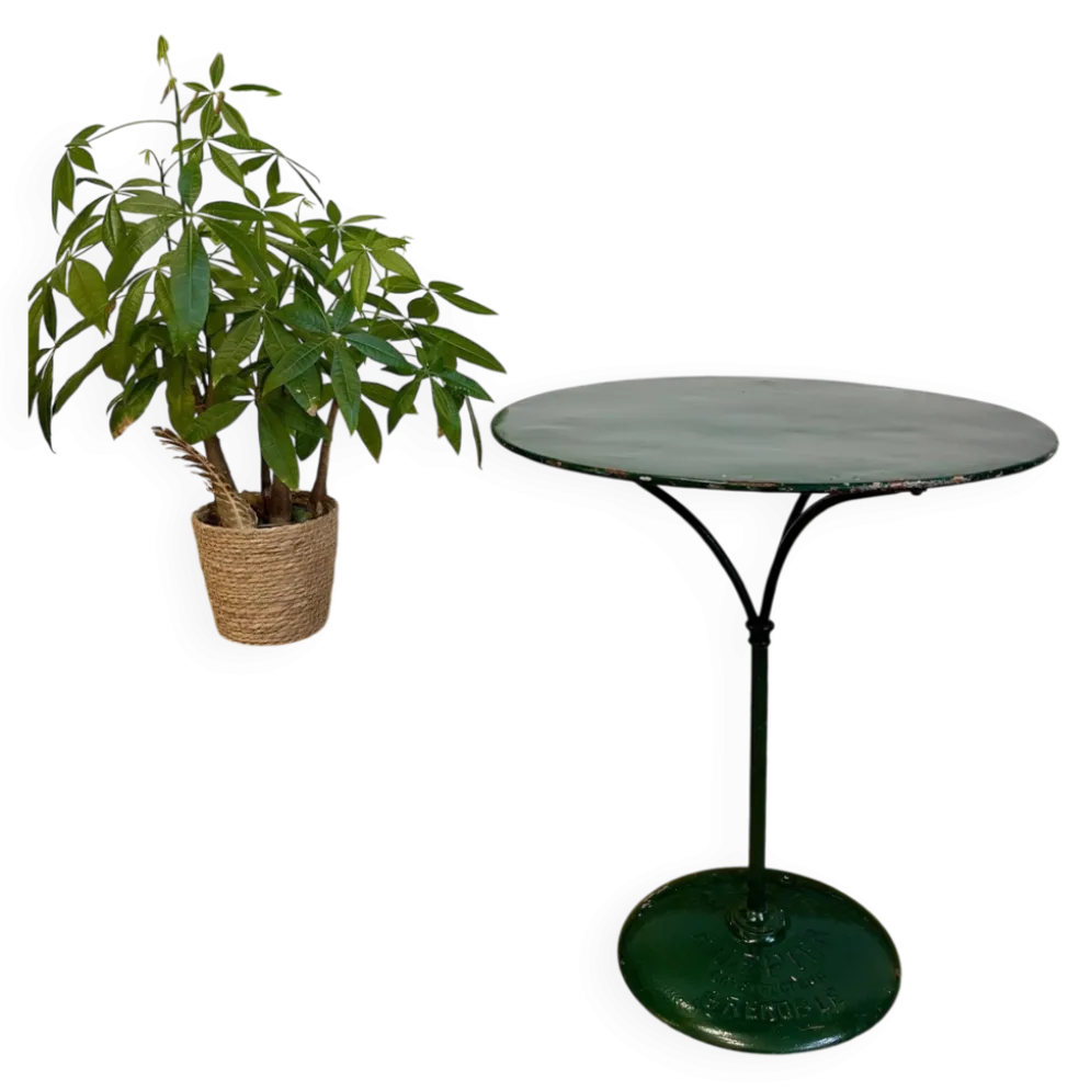 Table bistrot ancienne en métal - Ruffier Grenoble – peinture émaillée