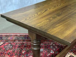 Table bistrot anglaise en frêne et hêtre des années 70