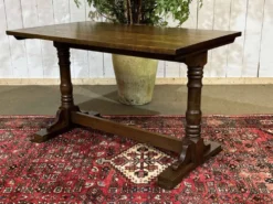 Table bistrot anglaise en frêne et hêtre des années 70