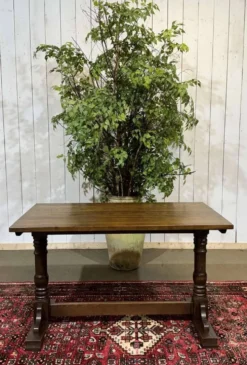 Table bistrot anglaise en frêne et hêtre des années 70
