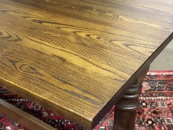 Table bistrot anglaise en frêne et hêtre des années 70