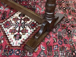 Table bistrot anglaise en frêne et hêtre des années 70