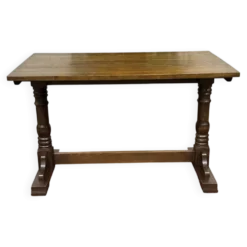 Table bistrot anglaise en frêne et hêtre des années 70