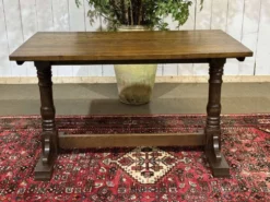 Table bistrot anglaise en frêne et hêtre des années 70