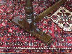 Table bistrot anglaise en frêne et hêtre des années 70
