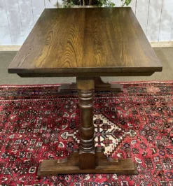 Table bistrot anglaise en frêne et hêtre des années 70