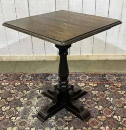 Table bistrot anglaise en orme, années 1970