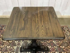Table bistrot anglaise en orme, années 1970