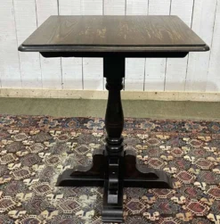 Table bistrot anglaise en orme, années 1970