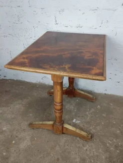 Table bistrot années 50 formica laiton