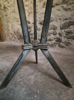 Table bistrot Art déco française REX avec plateau en bakélite, vers 1930