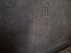 Table bistrot Art déco française REX avec plateau en bakélite, vers 1930