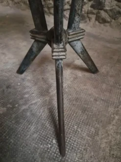 Table bistrot Art déco française REX avec plateau en bakélite, vers 1930