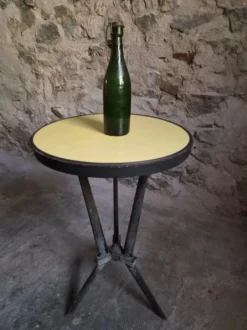 Table bistrot Art déco française REX avec plateau en bakélite, vers 1930