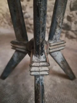 Table bistrot Art déco française REX avec plateau en bakélite, vers 1930