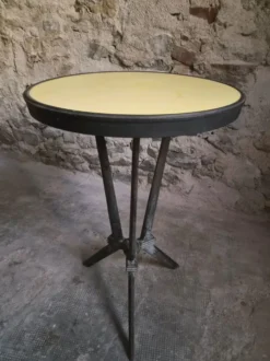 Table bistrot Art déco française REX avec plateau en bakélite, vers 1930