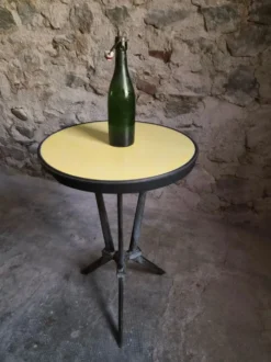 Table bistrot Art déco française REX avec plateau en bakélite, vers 1930