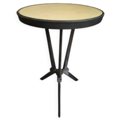 Table bistrot Art déco française REX avec plateau en bakélite, vers 1930