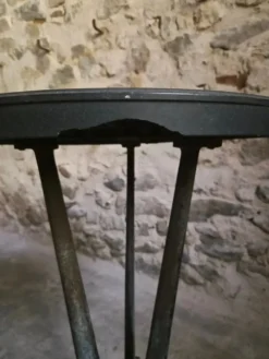 Table bistrot Art déco française REX avec plateau en bakélite, vers 1930