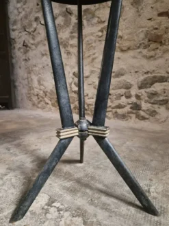 Table bistrot art déco française avec plateau Rex bakélite – c.1930–1940