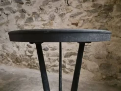 Table bistrot art déco française avec plateau Rex bakélite – c.1930–1940