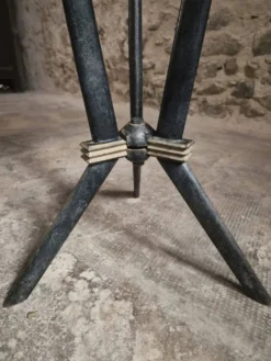 Table bistrot art déco française avec plateau Rex bakélite – c.1930–1940