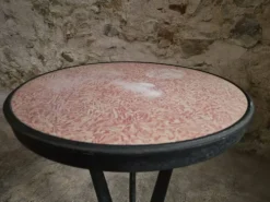 Table bistrot art déco française avec plateau Rex bakélite – c.1930–1940