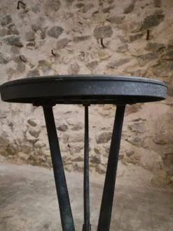 Table bistrot art déco française avec plateau Rex bakélite – c.1930–1940