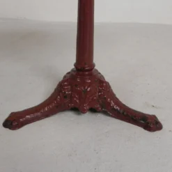 Table bistrot avec pieds en fonte et plateau en marbre, années 1920
