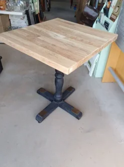 Table bistrot bois vintage