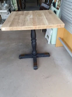 Table bistrot bois vintage