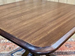 Table bistrot en acajou et hêtre, fabrication des années 50