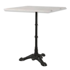 Table bistrot en marbre de brasserie parisienne