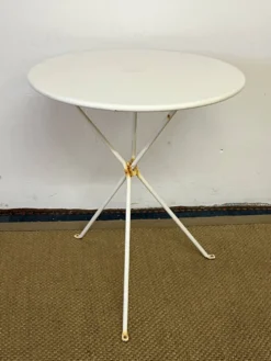 Table bistrot en métal vintage